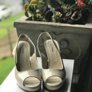 Call It Spring platform slingback peep toe heels